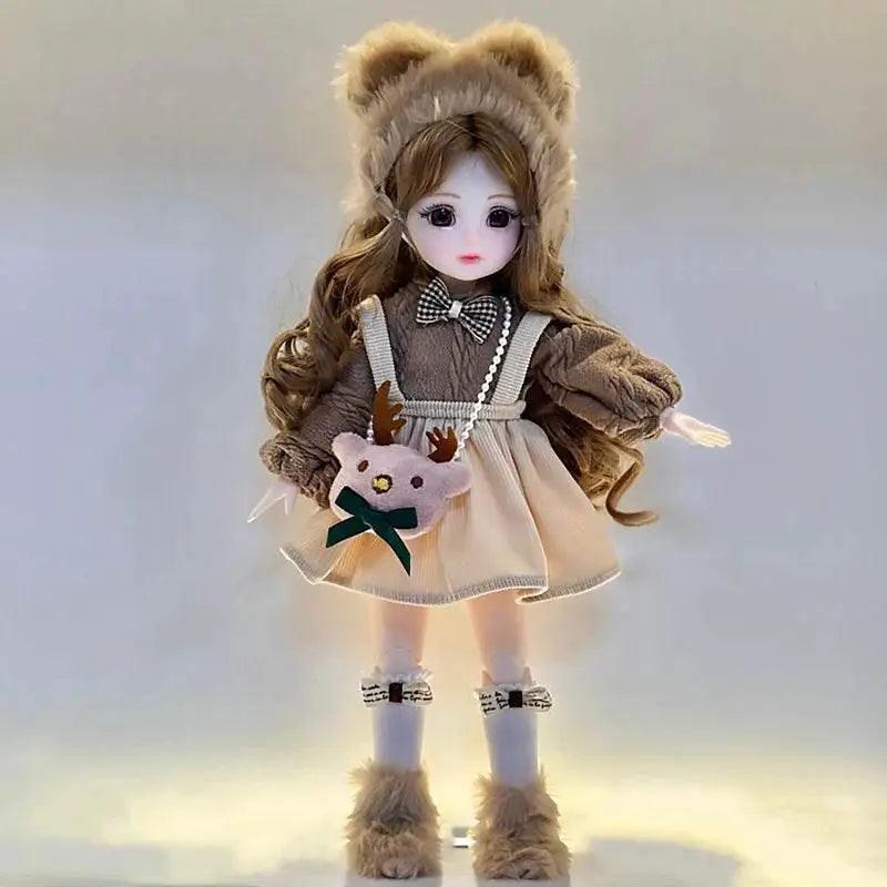  Dolls for Girls 30cm BJD with Starry Blue Eyes Dress -  ToylandEU™