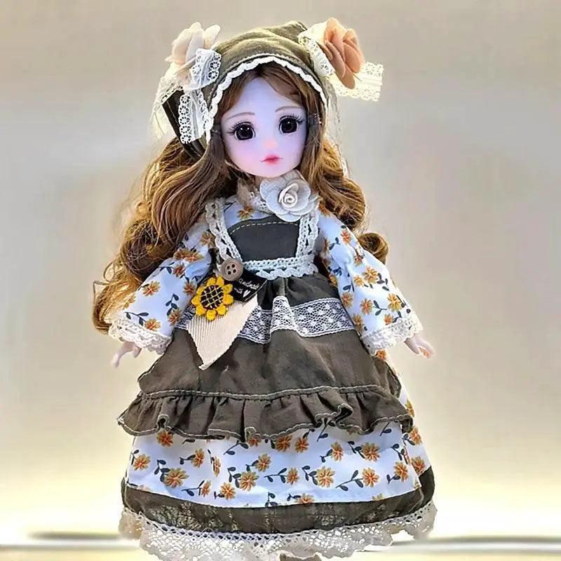  Dolls for Girls 30cm BJD with Starry Blue Eyes Dress -  ToylandEU™