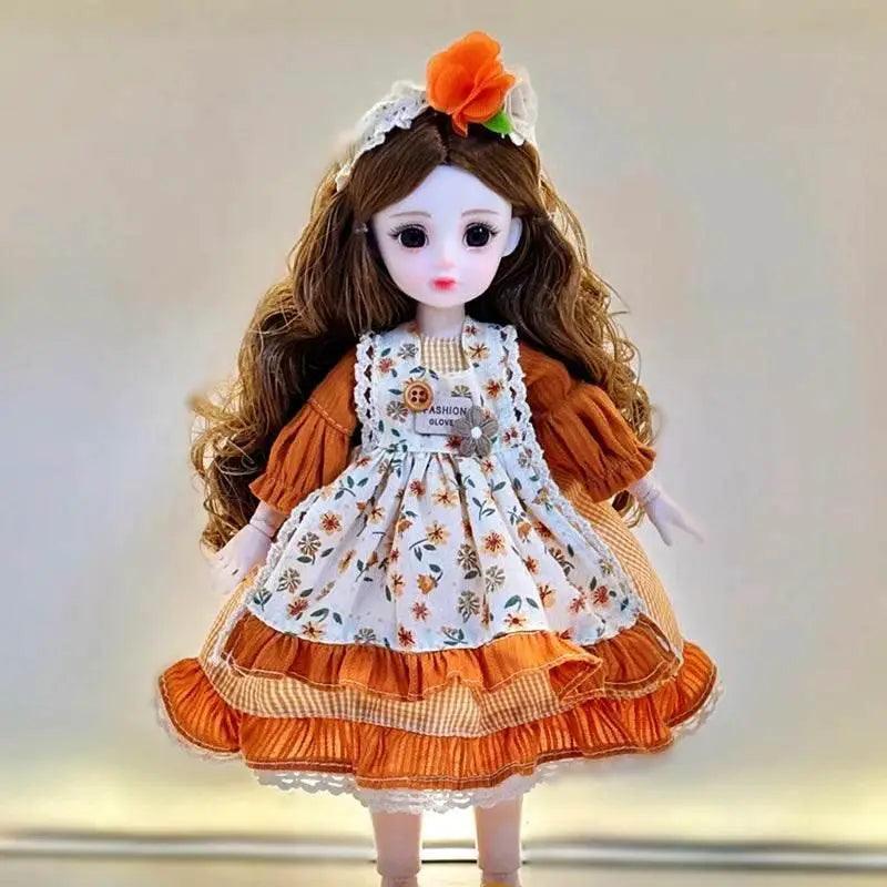  Dolls for Girls 30cm BJD with Starry Blue Eyes Dress -  ToylandEU™
