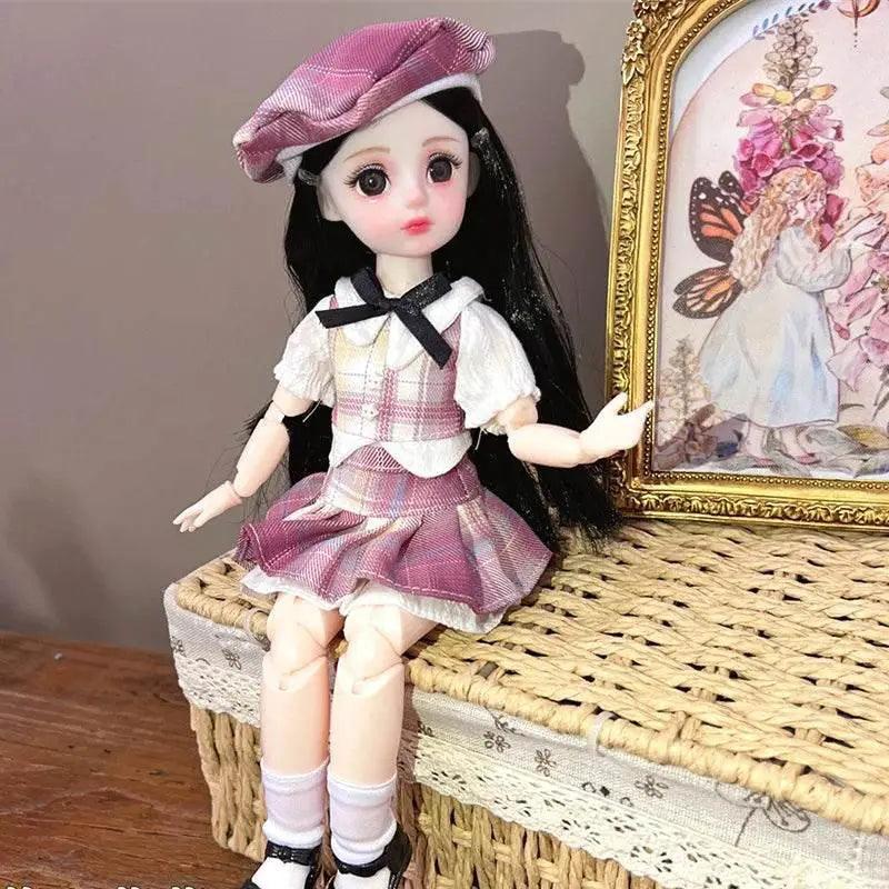  Dolls for Girls 30cm BJD with Starry Blue Eyes Dress -  ToylandEU™