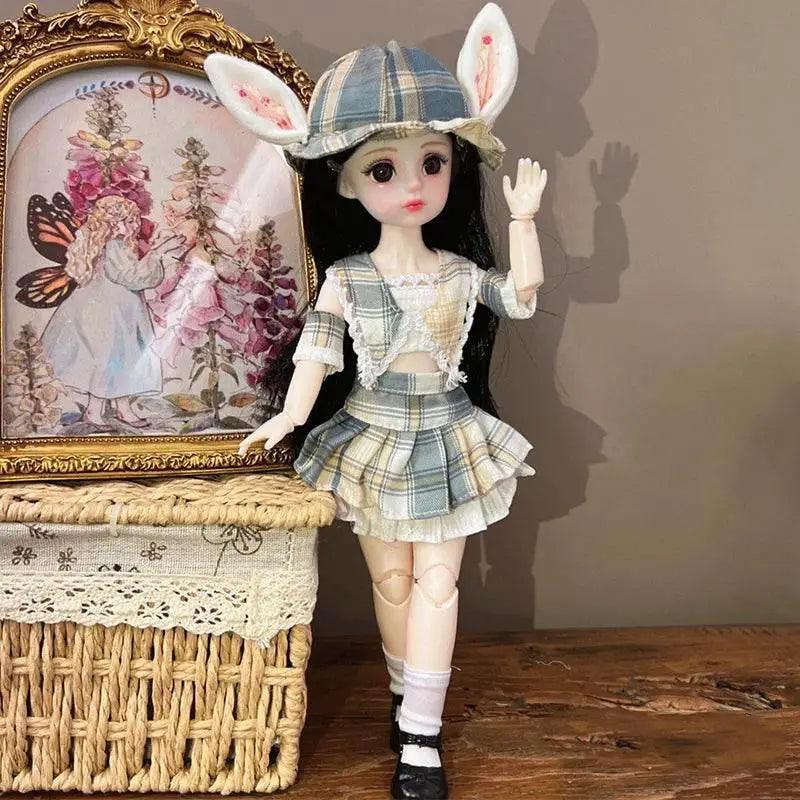  Dolls for Girls 30cm BJD with Starry Blue Eyes Dress -  ToylandEU™