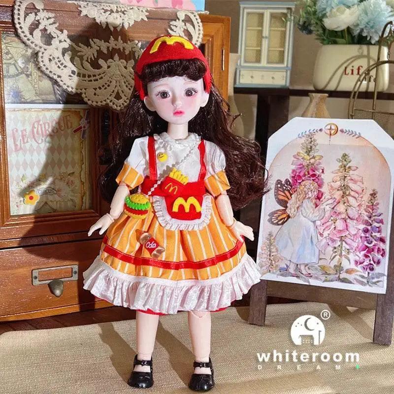  Dolls for Girls 30cm BJD with Starry Blue Eyes Dress -  ToylandEU™