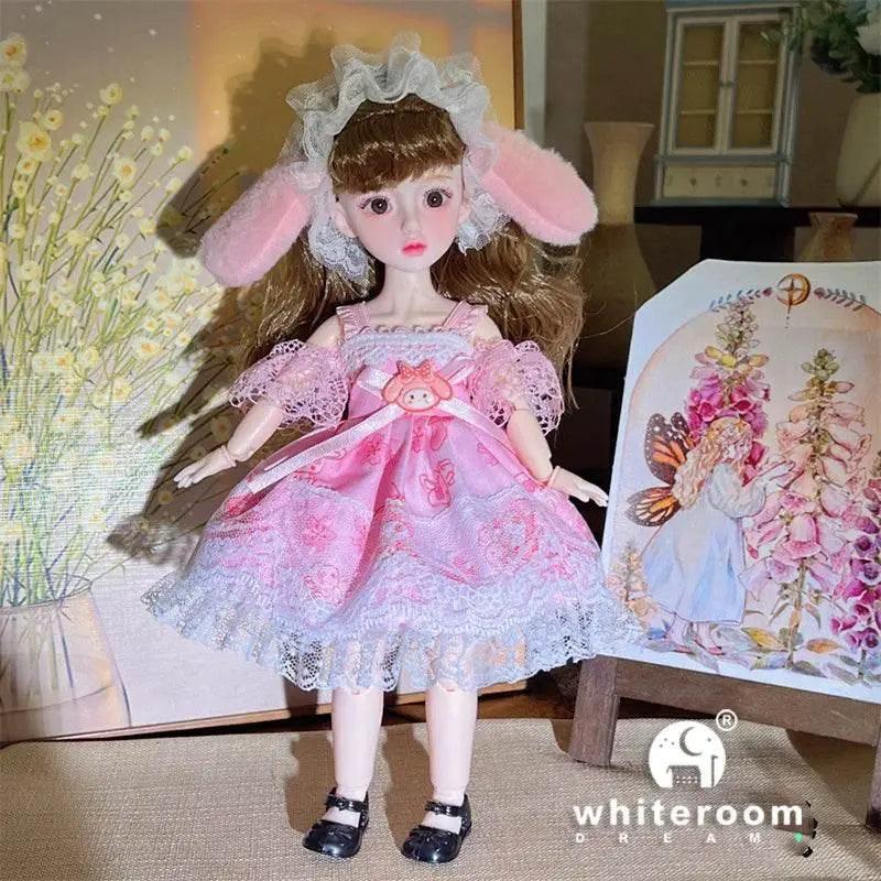  Dolls for Girls 30cm BJD with Starry Blue Eyes Dress -  ToylandEU™