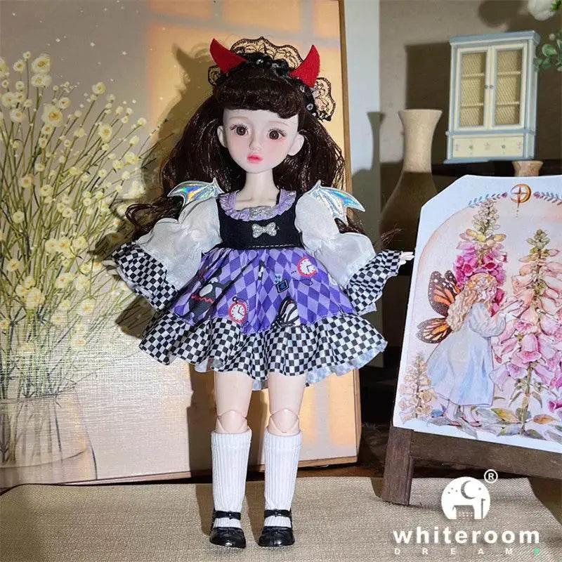  Dolls for Girls 30cm BJD with Starry Blue Eyes Dress -  ToylandEU™