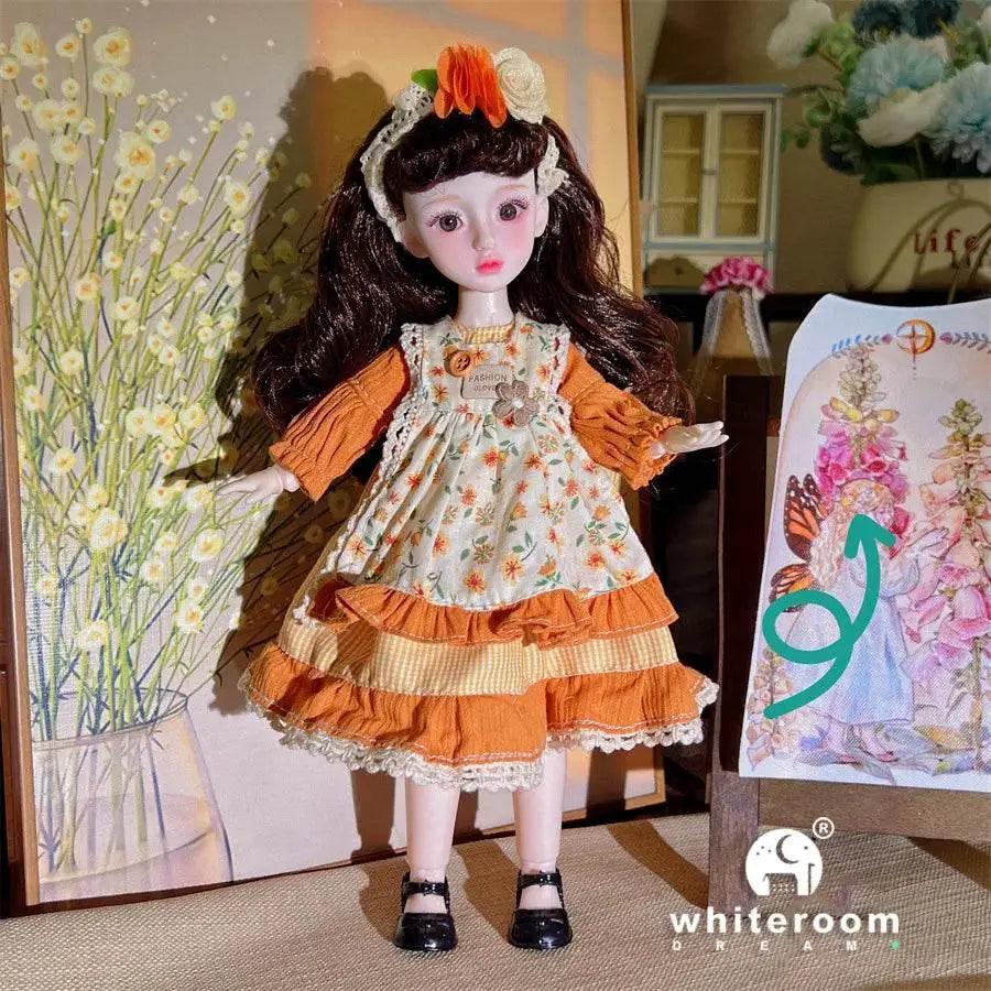  Dolls for Girls 30cm BJD with Starry Blue Eyes Dress -  ToylandEU™
