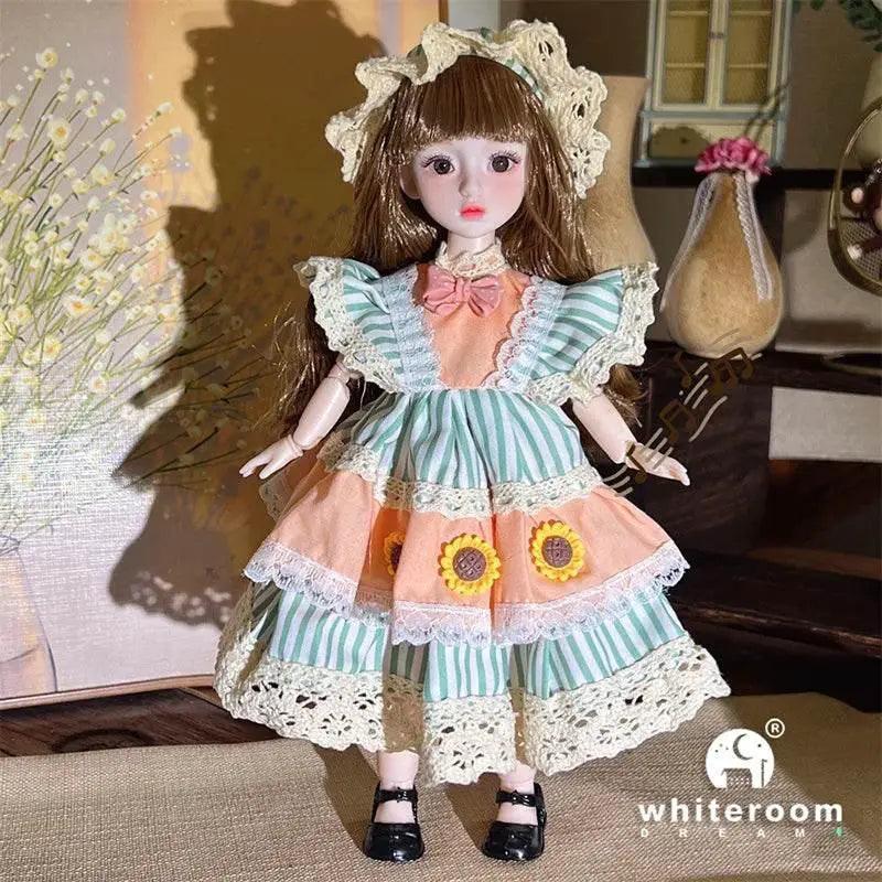  Dolls for Girls 30cm BJD with Starry Blue Eyes Dress -  ToylandEU™
