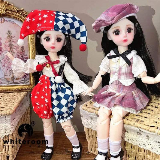  Dolls for Girls 30cm BJD with Starry Blue Eyes Dress -  ToylandEU™