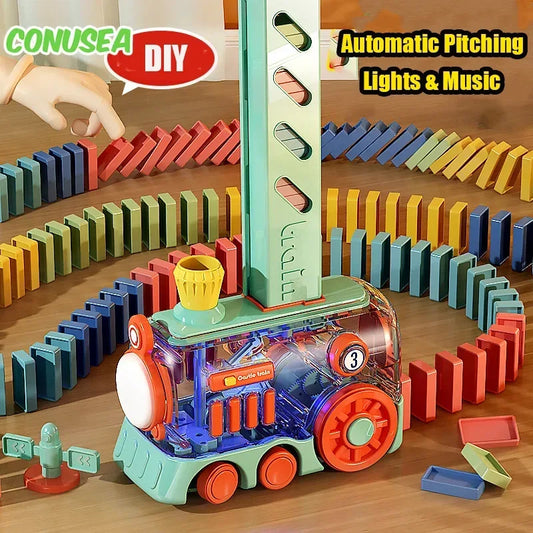 Domino Train Puzzle Toy With Lights And Sounds For Kids - ToylandEU