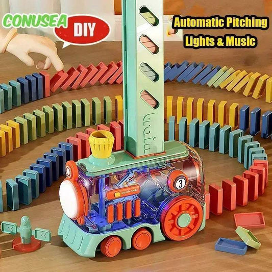  Domino Train Puzzle Toy With Lights And Sounds -  ToylandEU™