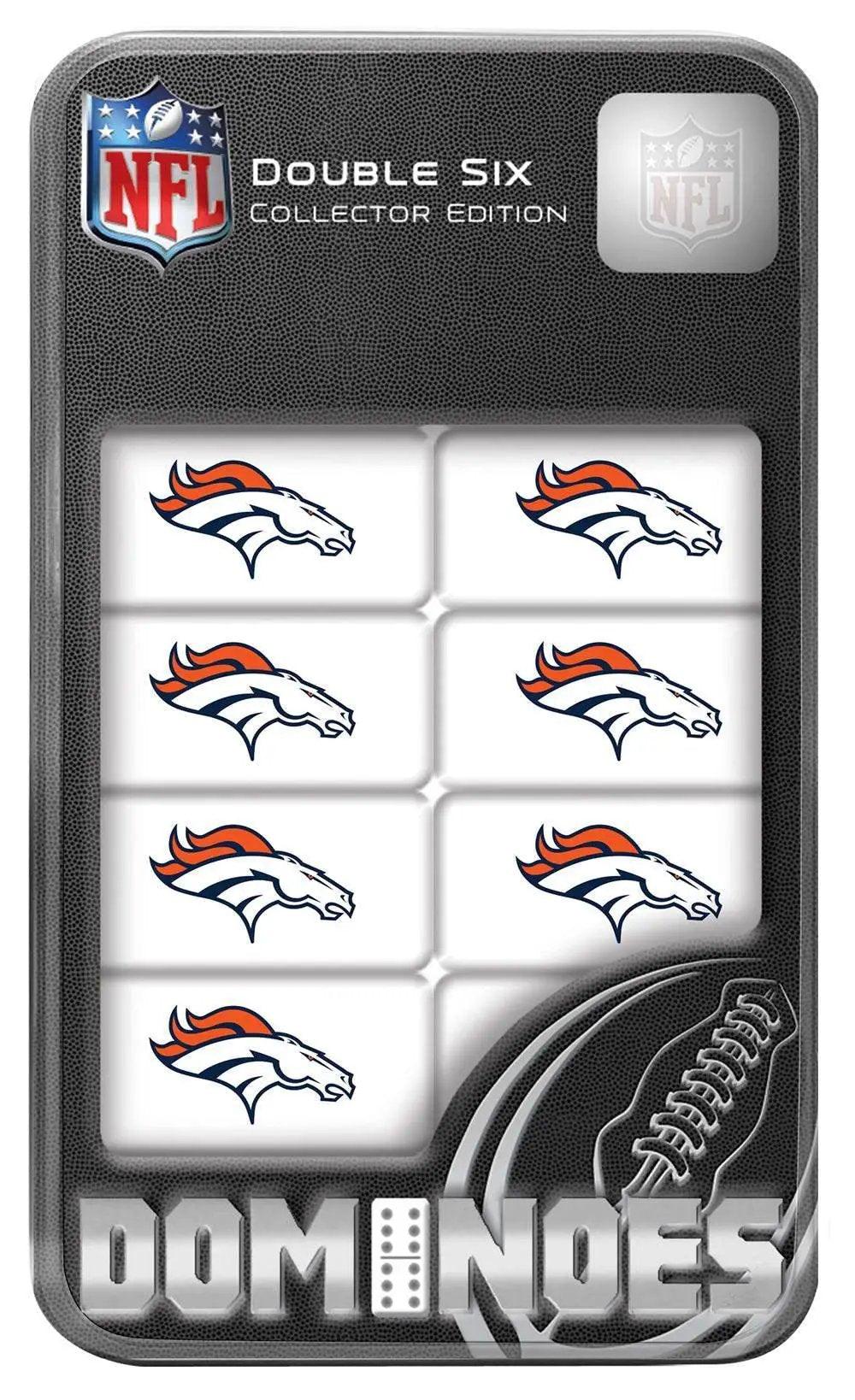  Denver Broncos Dominoes Set With 28 Resin Dominoes In Tin -  ToylandEU™