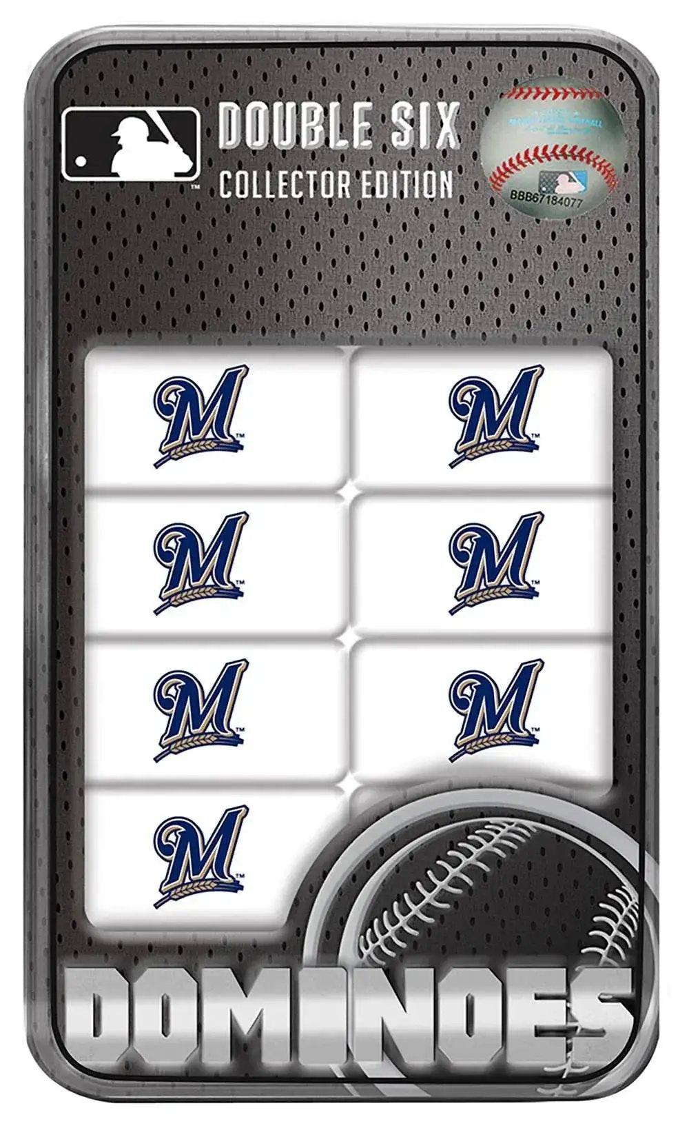  Milwaukee Brewers Dominoes Set in Tin Box 28 Resin Dominoes -  ToylandEU™