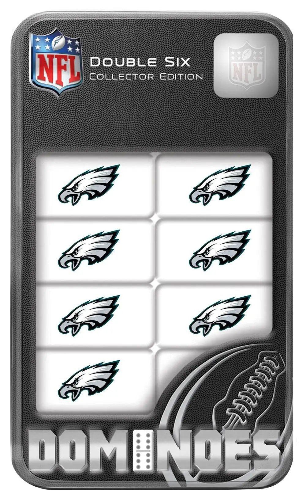  Philadelphia Eagles Dominoes Set Double Sixes Tin Box -  ToylandEU™