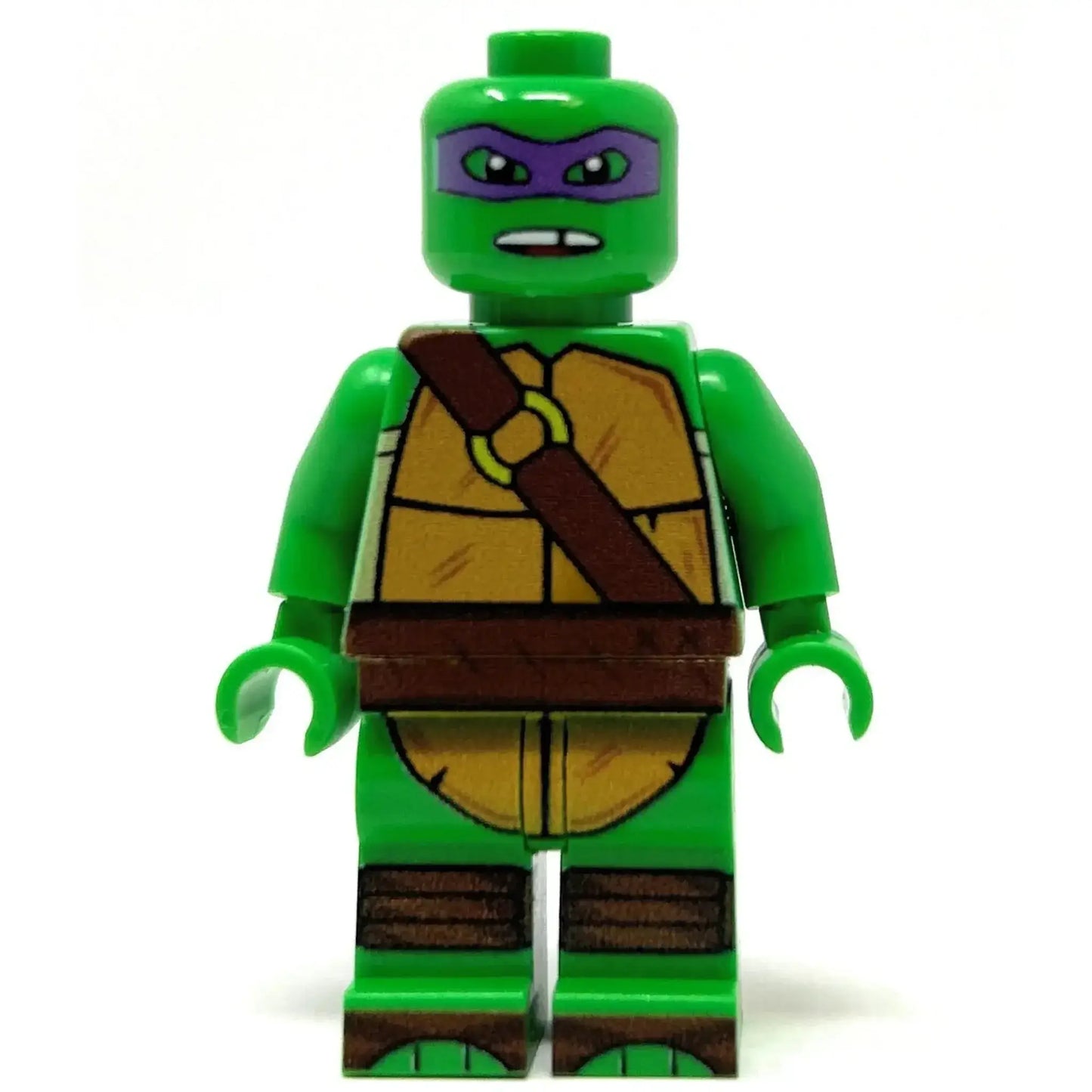 Custom Print LEGO Figure Donatello Purple Fighter Turtle Printed On Authentic LEGO Parts, Standard Figure Size - ToylandEU