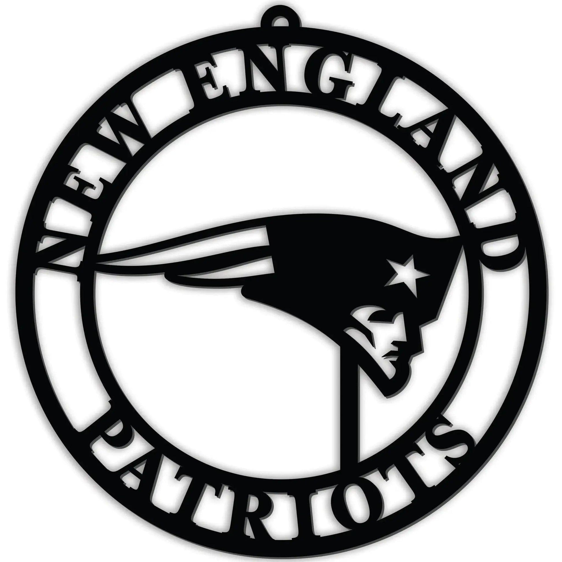  New England Patriots Door Hanger 16 Inch PVC Black Logo -  ToylandEU™