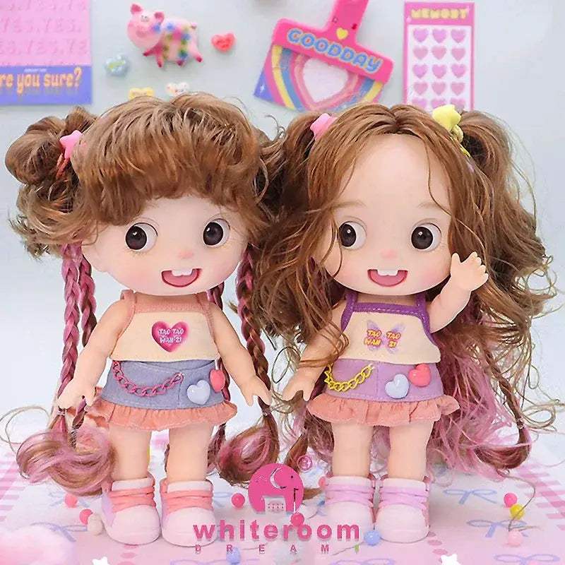 Dopamine Series Baby Doll With Thick Curly Hair Ideal Gift - ToylandEU