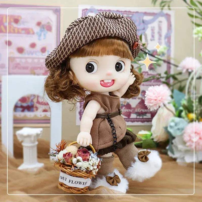 Dopamine Series Baby Doll With Thick Curly Hair Ideal Gift - ToylandEU