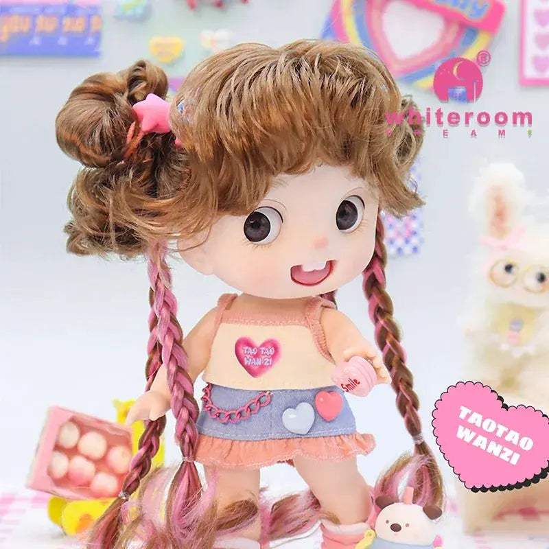 Dopamine Series Baby Doll With Thick Curly Hair Ideal Gift - ToylandEU