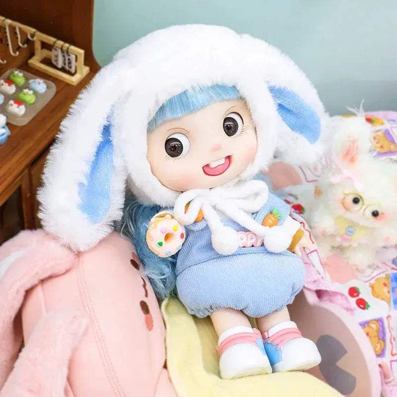 Dopamine Series Baby Doll With Thick Curly Hair Ideal Gift - ToylandEU
