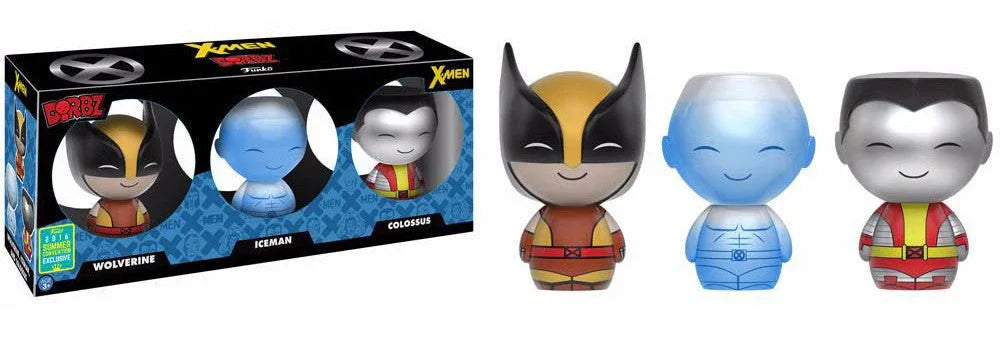 Dorbz Marvel 3 Pack Wolverine Iceman Colossus Convention Exclusive - ToylandEU