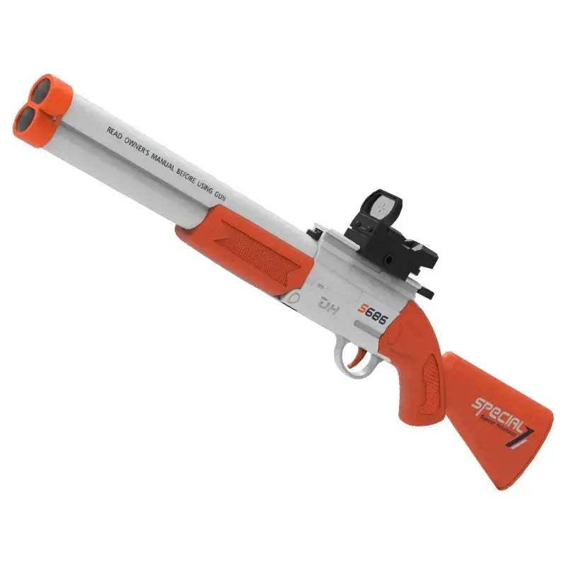 Double Barreled Soft Bullet Toy Gun For Outdoor Play - ToylandEU