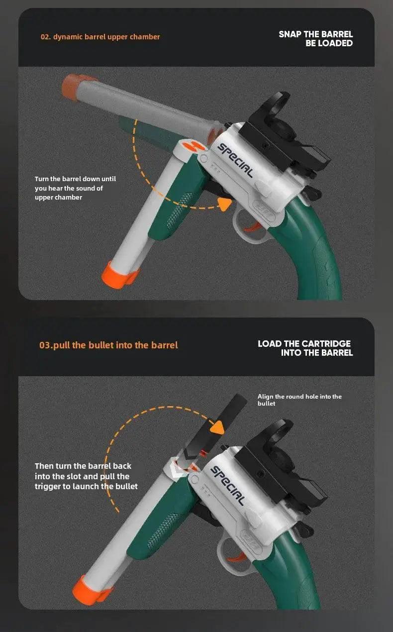  Double Barreled Toy Gun S686 Rifle Dual Soft Bullets Airsoft Launcher for Kids Gift -  ToylandEU™