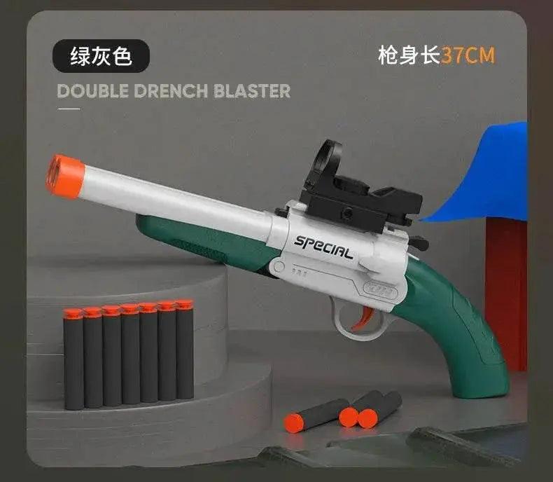  Double Barreled Toy Gun S686 Rifle Dual Soft Bullets Airsoft Launcher for Kids Gift -  ToylandEU™
