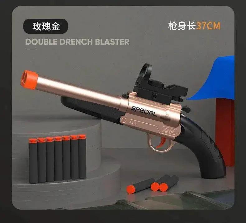  Double Barreled Toy Gun S686 Rifle Dual Soft Bullets Airsoft Launcher for Kids Gift -  ToylandEU™