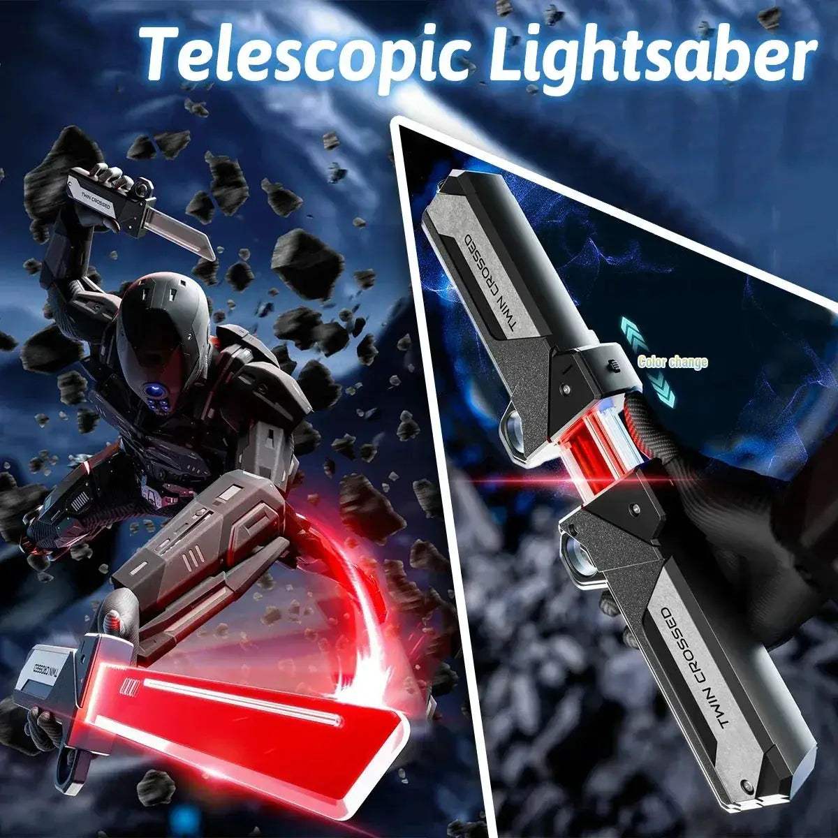 Double Bladed Lightsaber Toy For Cosplay Adventures For Kids - ToylandEU
