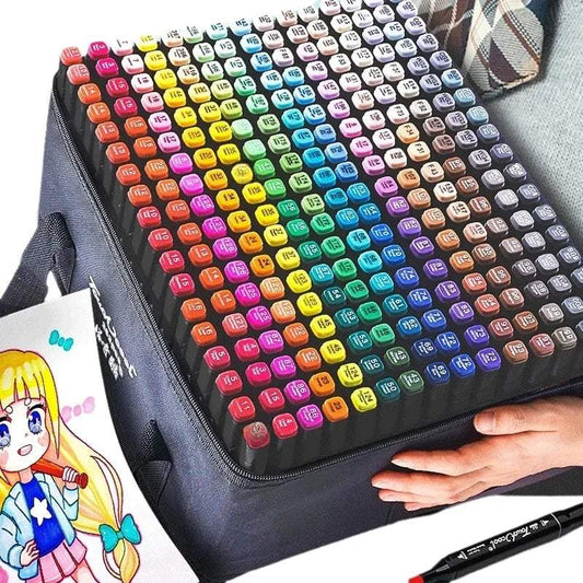 Double Ended Markers | 168 Colors | Toylandeu™