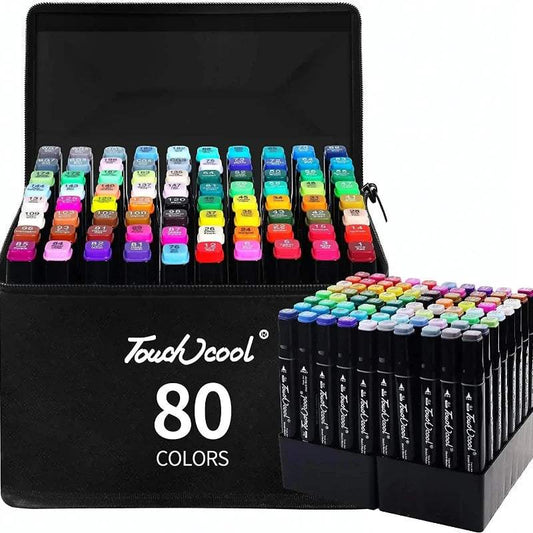 Double Headed Art Markers | 80 Color Set | Toylandeu™