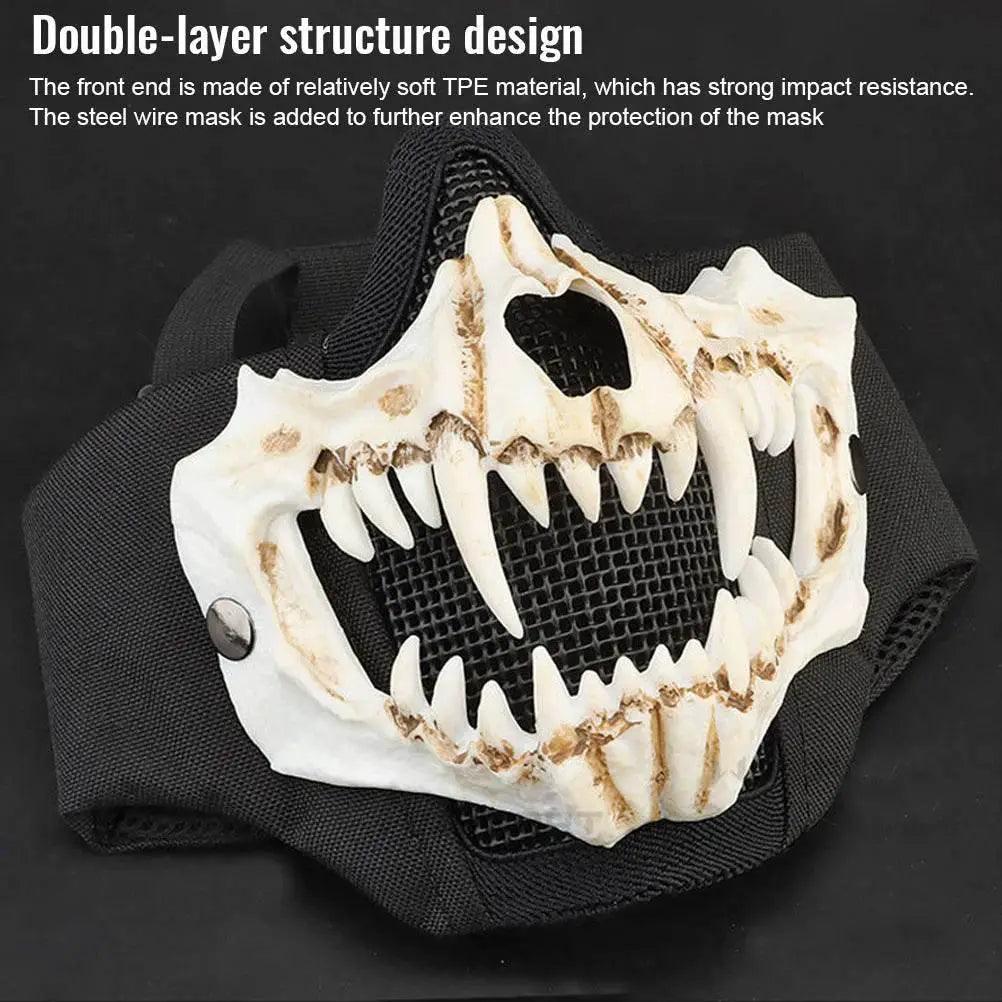  Double Layer Skeleton Mask Half Face Cover Toyland EU -  ToylandEU™