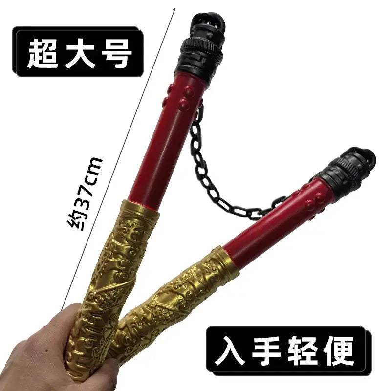  Double Nunchaku Cosplay Rubber Weapon Safe Play Prop -  ToylandEU™