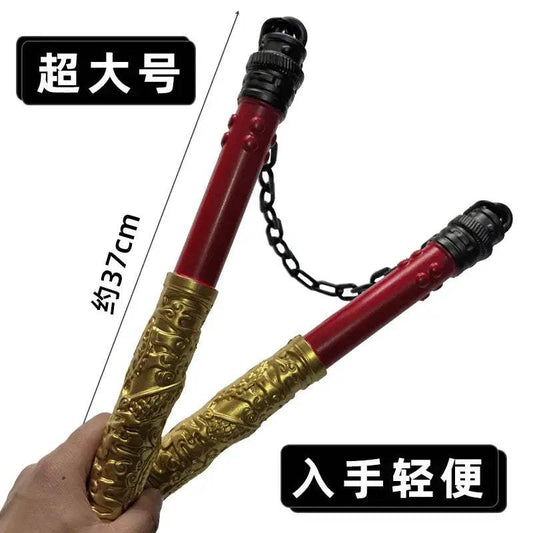 Game For Peace PUBG Shenlong Double Nunchaku Rubber Melee Weapon Model cosplay Double Nunchaku Weapon Toy Peripherals - ToylandEU