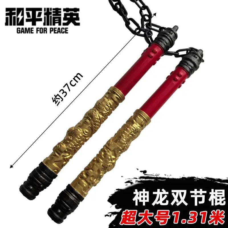  Double Nunchaku Cosplay Rubber Weapon Safe Play Prop -  ToylandEU™