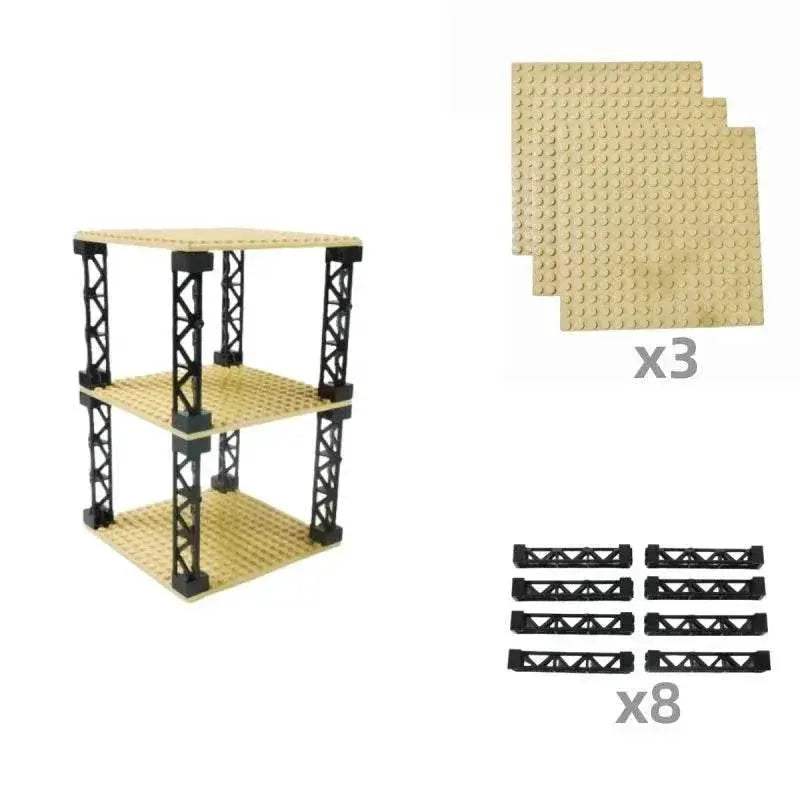 Double Side Baseplates Durable 3pcs BuildingBlocks Toys - ToylandEU