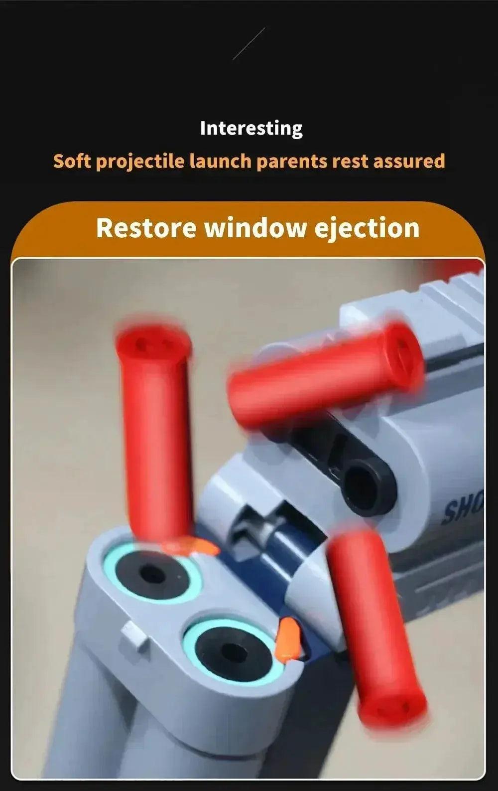  Double-Tube Spray Toy Gun Shell Soft Bullet Outdoor 2025 -  ToylandEU™