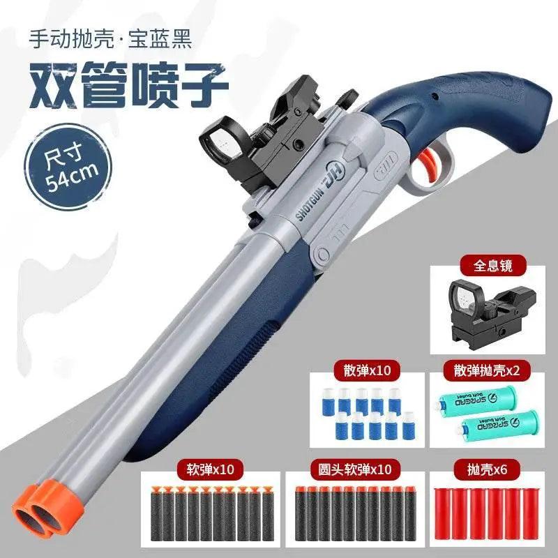  Double-Tube Spray Toy Gun Shell Soft Bullet Outdoor 2025 -  ToylandEU™