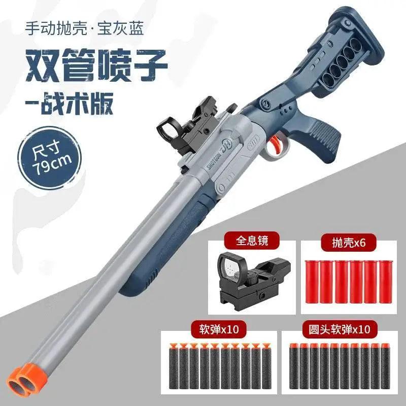  Double-Tube Spray Toy Gun Shell Soft Bullet Outdoor 2025 -  ToylandEU™