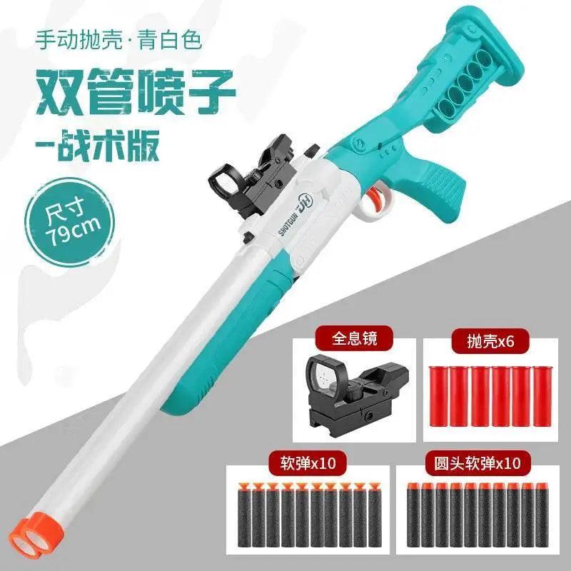  Double-Tube Spray Toy Gun Shell Soft Bullet Outdoor 2025 -  ToylandEU™