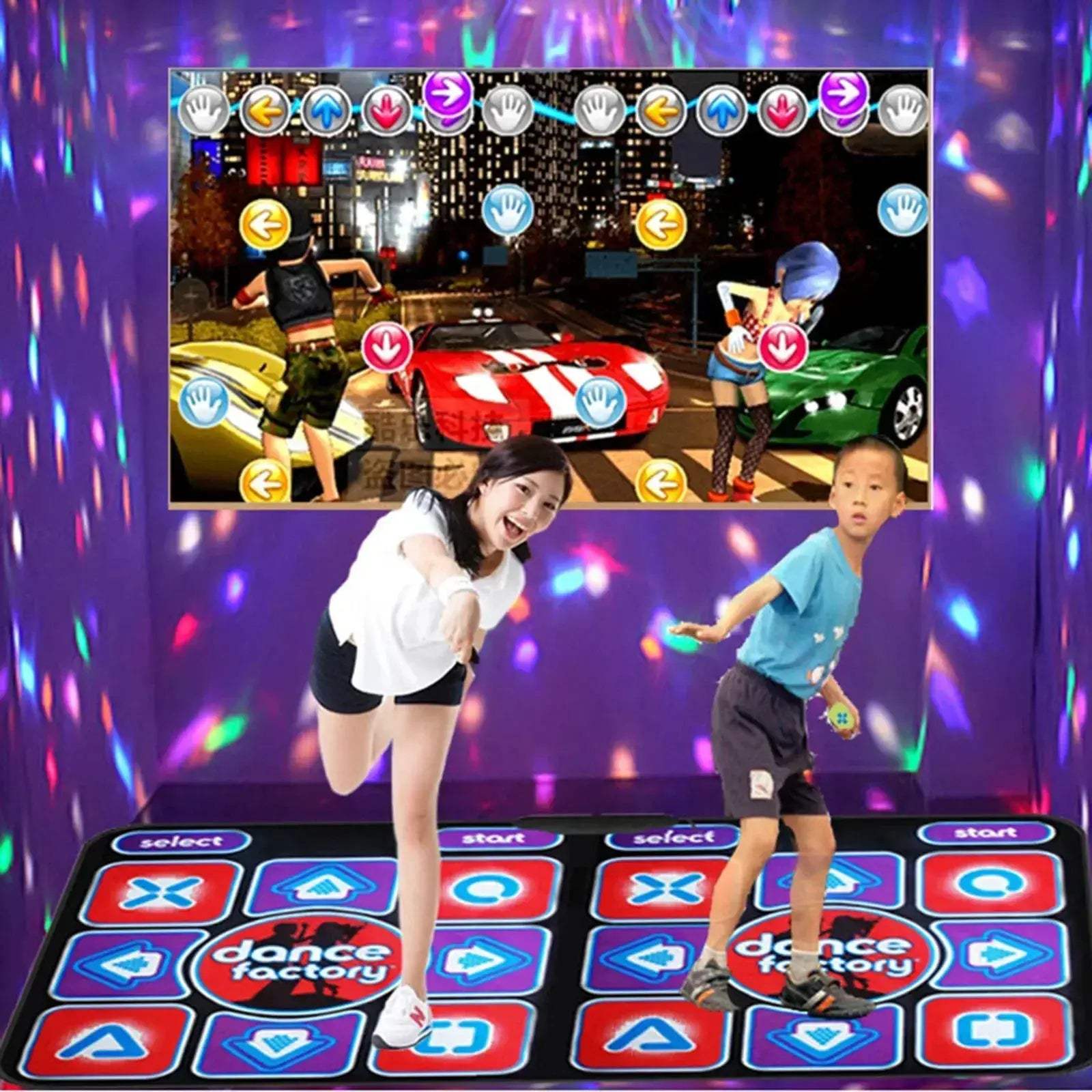 Double User Wired Dance Mat For Family Gaming And Fun - ToylandEU