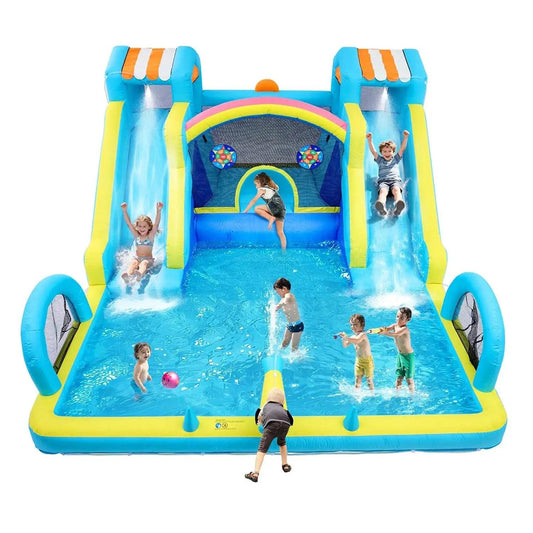  Double Water Slide Inflatable Bounce House For Backyard Fun -  ToylandEU™