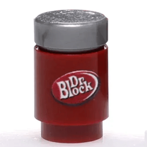 Dr. Block Soda Can made using LEGO parts - ToylandEU