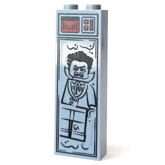Dracula Halloween Carbonite Custom LEGO 1x2x5 Brick - ToylandEU