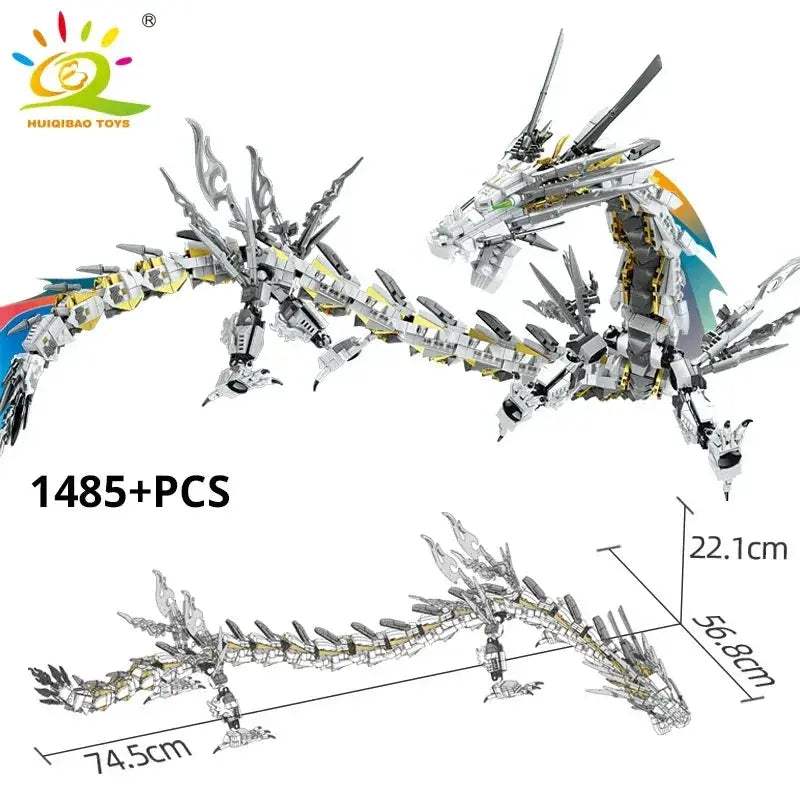 Dragon 1485 Piece Building Blocks Set Lego Compatible Educational Toy - ToylandEU