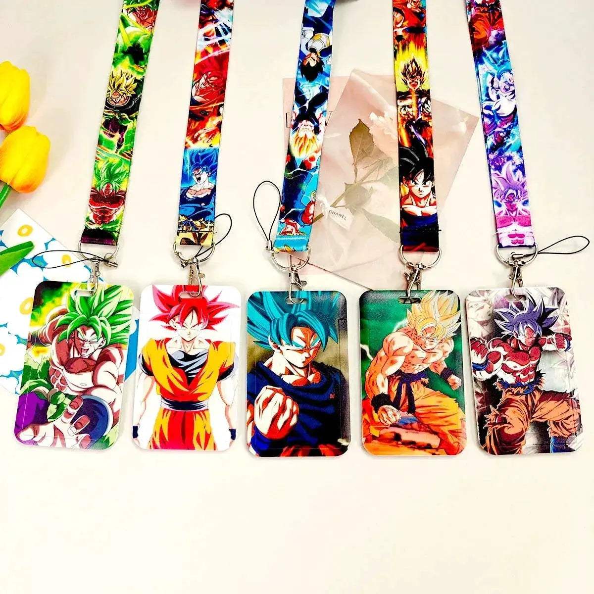 Dragon Ball Credential Holder Anime Lanyards Neck Strap For Card Badge Keychain Accessories - ToylandEU