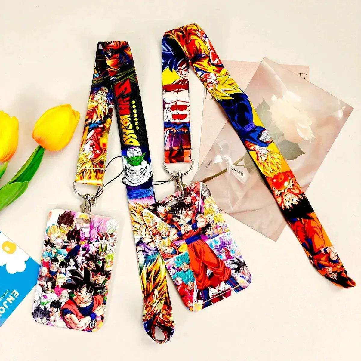Dragon Ball Credential Holder Anime Lanyards Neck Strap For Card Badge Keychain Accessories - ToylandEU