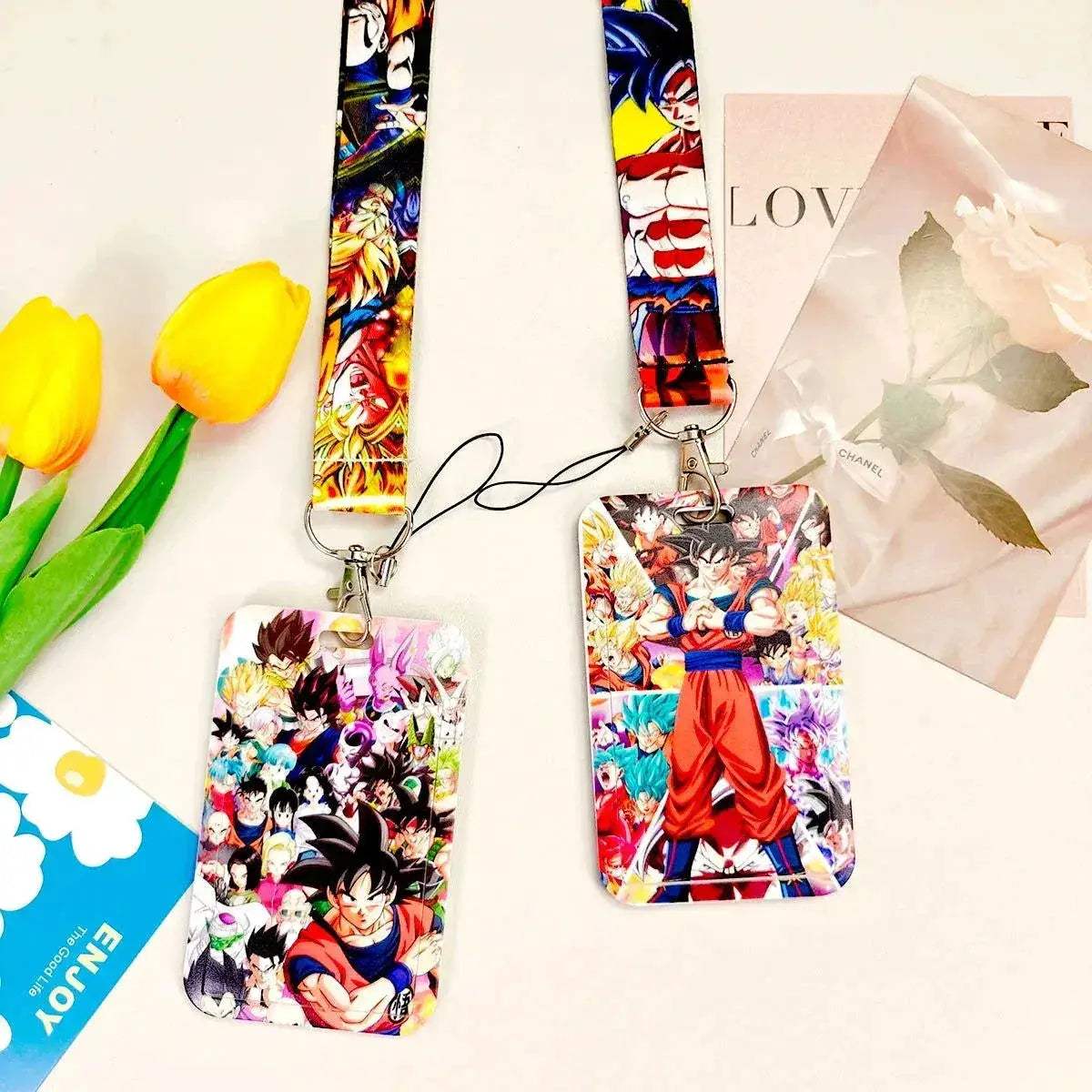 Dragon Ball Credential Holder Anime Lanyards Neck Strap For Card Badge Keychain Accessories - ToylandEU