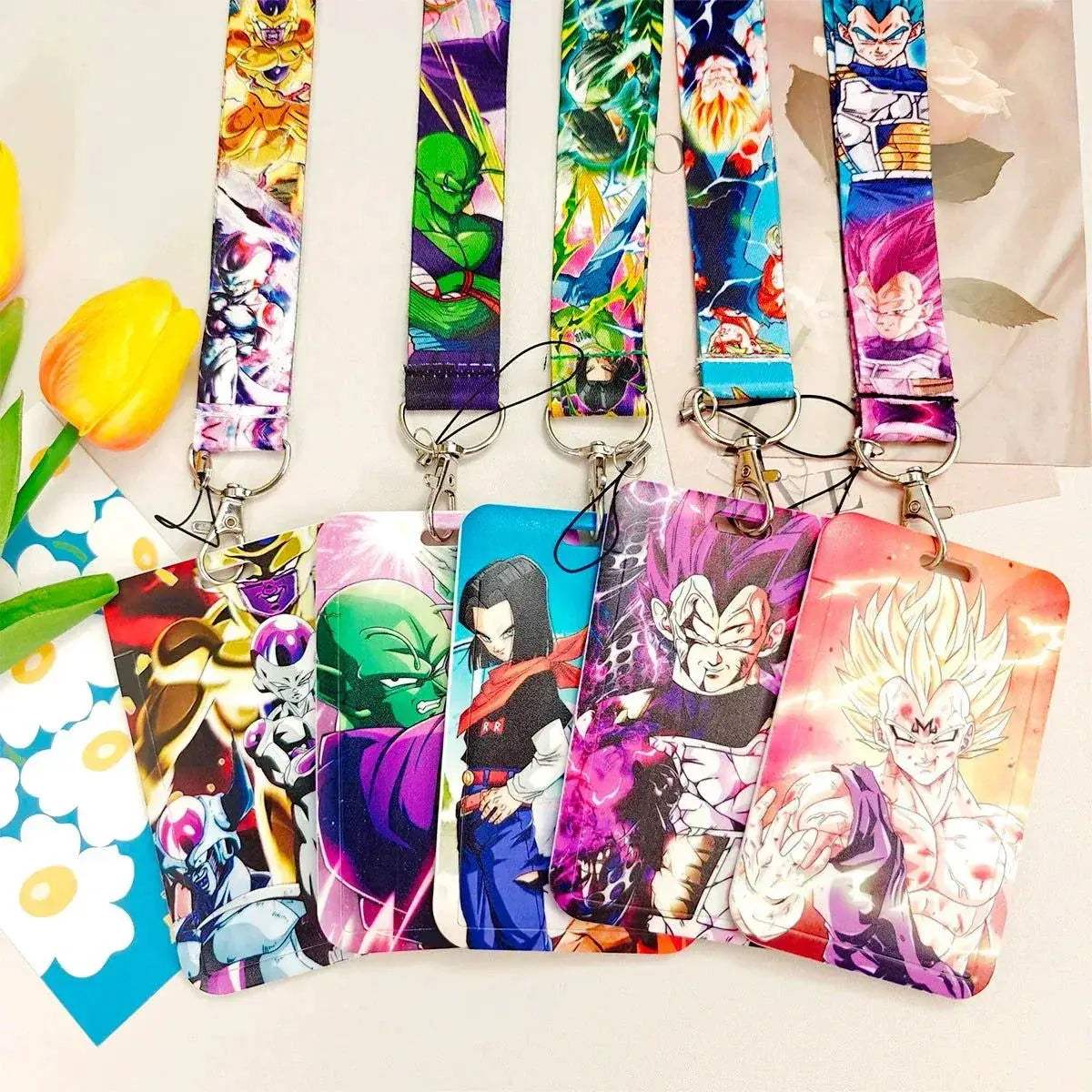 Dragon Ball Credential Holder Anime Lanyards Neck Strap For Card Badge Keychain Accessories - ToylandEU