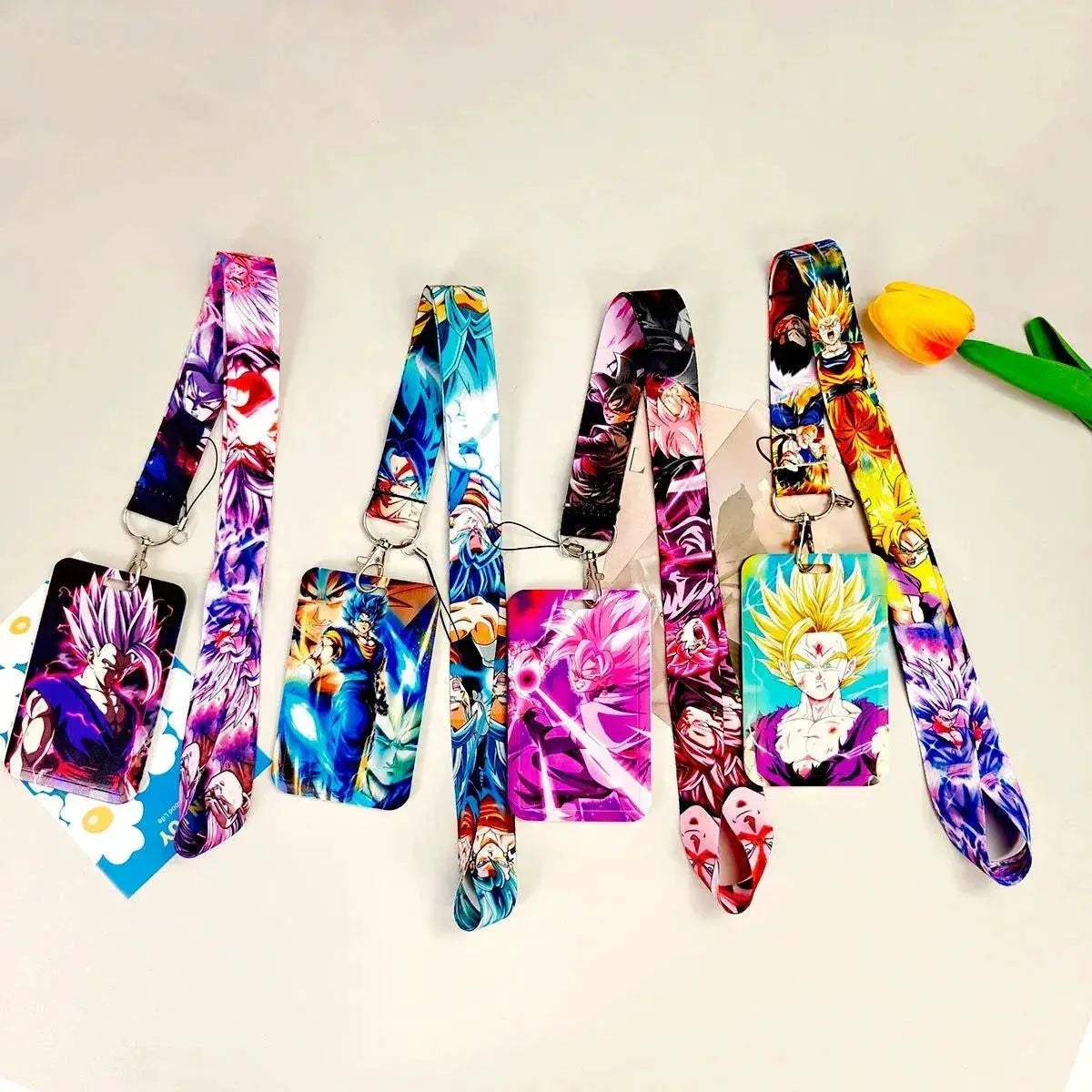 Dragon Ball Credential Holder Anime Lanyards Neck Strap For Card Badge Keychain Accessories - ToylandEU
