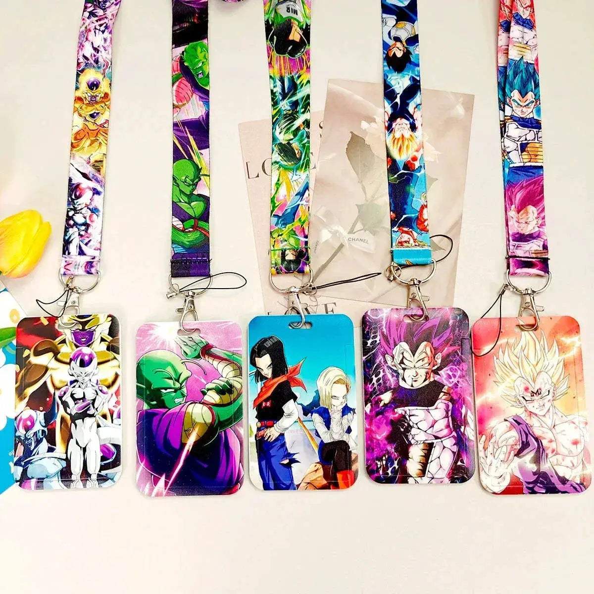 Dragon Ball Credential Holder Anime Lanyards Neck Strap For Card Badge Keychain Accessories - ToylandEU